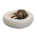 Best Friends by Sheri The Original Calming Donut Dog and Cat Bed in Lux Fur Oyster Large 36x36