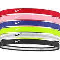 Nike Girls Swoosh Sport 2.0 Headbands â€“ 6-Pack (Univ Red/Game Royal/Volt 13)