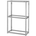 Nexel Industries 3 Tire Wide Span Storage Rack Gray - 48 x 48 x 84 in.