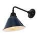 JONATHAN Y Aurora 9.63 1-Light Farmhouse Industrial Indoor/Outdoor Iron LED Gooseneck Arm Outdoor Sconce by JONATHAN Y - 9.63 Navy/Black