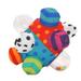 1PC Bumpy Ball Rattle Ball Toy Cloth Multicolor Cartoon Baby Educational Toy Hand Grasp Ball for Toddlers Babies Infants