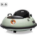 Children s Electric Remote-controlled Bumper Car 12V Electric Bumper Car Toddler Bumper Car with Music 360 Degree Rotating Bumper Car Children s Bumper Car with Safety Belt Green