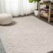 JONATHAN Y JONATHAN Y Jazz High-Low Pile Moroccan Diamond Modern Indoor/Outdoor Area Rug 5 X 8 - Beige