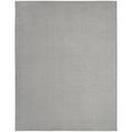 Nourison Modern Solid Indoor/Outdoor Area Rug 8 x 11 - Silver/Grey