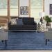 Nourison Modern Solid Indoor/Outdoor Area Rug 8 x 10 - Navy