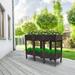 Elevated Raised Garden Bed with Legs Planter Grow Box Outdoor Yard 2-Tiers