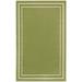 Nourison Sandy Indoor / Outdoor Solid Area Rug Green/Ivory 2 x4 2 x 3 Green Rectangle