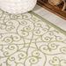 JONATHAN Y JONATHAN Y Ourika Vintage Filigree Textured Weave Indoor/Outdoor Area Rug 8 X 10 - Green/Cream