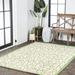 JONATHAN Y JONATHAN Y Ourika Vintage Filigree Textured Weave Indoor/Outdoor Area Rug 4 X 6 - Cream/Green