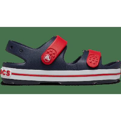 Crocs Navy / Varsity Red Toddler Crocband™ Cruiser Sandal Shoes