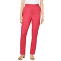 Plus Size Women's Straight Leg Chino Pant by Jessica London in Bright Red (Size 20 W)