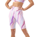 Athleta Shorts | Bogo! Athleta ‘Love Proudly’ Rainbow Tie Dye Bike Shorts | Color: Purple/White | Size: Xl