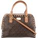 Michael Kors Bags | Michael Kors Brown Studded Satcel Bag | Color: Brown/Tan | Size: Medium /Large