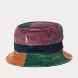 Polo By Ralph Lauren Accessories | $80 Men's Polo Ralph Lauren Color-Blocked Corduroy Bucket Hat S/M | Color: Brown/Green | Size: Os