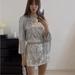 Zara Dresses | New Zara Silver Fringed Sequin Mini Shift Dress | Color: Silver | Size: M