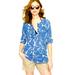 J. Crew Swim | J. Crew Fanfare Swim Beach Cover-Up Tunic Shirt | Color: Blue/White | Size: Xs