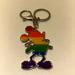 Disney Accessories | Mickey Mouse Rainbow Keychain | Color: Tan | Size: Os