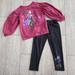 Disney Shirts & Tops | Disney Frozen 2 Toddler Girls Long Sleeve & Pants Anna Outfit Black & Purple 4 | Color: Black/Purple | Size: 4g