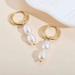 Anthropologie Jewelry | Galaxy And Pearl Earrings | Color: Gold | Size: Os