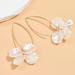 Anthropologie Jewelry | Gold And Pearl Dangle Earrings | Color: Gold/White | Size: Os