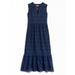 Anthropologie Dresses | Nwt Anthropologie Embroidered Eyelet Midi Dress | Color: Black/Blue | Size: 12