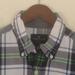 American Eagle Outfitters Shirts | American Eagle Outfitters Classic Fit Green/Black/Grey/White Plaid Shirt Size M | Color: Black/Green/White | Size: M