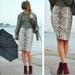 J. Crew Skirts | J. Crew Wool & Silk Snakeskin No. 2 Pencil Skirt As Seen On Taylor Swift, Size 0 | Color: Black/Cream | Size: 0