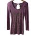Free People Dresses | Free People Dress Small Lady In Waiting Maroon Beaded Bodycon Mini Dress Cotton | Color: Purple | Size: S