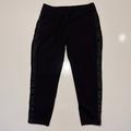 Athleta Pants & Jumpsuits | Athleta Ankle Sweatpants Joggers Womens Black Tapered Pants Size M | Color: Black | Size: M