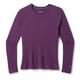 Smartwool Women's Classic Thermal Merino Base Layer Crew, PURPLE IRIS HEATHER, Large