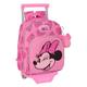 Safta With Trolley Wheels Minnie Mouse Loving Backpack One Size