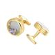 Release Colored Zircon Cufflinks for Mens Wedding Groom Round Multicolour Crystal Cuff Links Elegant Personality