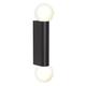 Astro Ortona Twin Dimmable Bathroom Wall Light - IP44 Rated - (Matt Black), G9 Lamp, Designed in Britain - 1459006-3 Years Guarantee