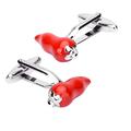 Novelty Red Pepper Chili Cufflinks for Mens Shirts Cuff Nails Enamel Cufflinks Fashion Men Brand Jewelry