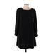 Eileen Fisher Cocktail Dress - Shift: Black Solid Dresses - Women's Size Small