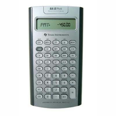 Texas Instruments BAII Plus Professional Business Calculator