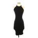 Banana Republic Casual Dress - Bodycon Crew Neck Sleeveless: Black Solid Dresses - Women's Size 2X-Small