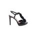 Vince Camuto Heels: Black Print Shoes - Women's Size 9 - Open Toe