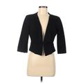 White House Black Market Jacket: Short Black Print Jackets & Outerwear - Women's Size 8
