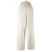 Lands' End Casual Pants - Mid/Reg Rise: Ivory Bottoms - Women's Size 12 Tall