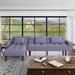 Gray Reclining Sectional - Ebern Designs Ellyza 2 - Piece Corduroy Sofa & Chaise Corduroy, Cotton | 29.92 H x 101.77 W x 60.62 D in | Wayfair