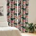 Gruchot East Urban Home Butterfly Curtains Butterflies Dream Pattern Pair of 28"x84" Ecru Coral & Dark Teal Microfiber | 84 H x 28 W in | Wayfair