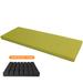 Latitude Run® 4” Thickness Chocolate Foam Massage Breathable 50D High-Resilience Functional Bench Cushion_1 Polyester | 4 H x 39 W x 39 D in | Outdoor Furniture | Wayfair