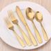 Mercer41 Matte Rose Gold Silverware Set, 20-Piece Stainless Steel Flatware Set, Tableware Cutlery Set Service For 4, Utensils For Kitchens | Wayfair