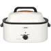 Sunvivi Electric Roaster Oven w/ Removable Pan & Rack Stainless Steel/Aluminum in White | 20 Qt | Wayfair ZER001WH-11-20-WF