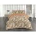 East Urban Home Cherry Blossom Duvet Cover Set Japanese Flowers Art Forest Green Camel Rose in Brown/Green/White | Wayfair