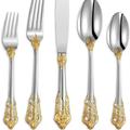 Rosdorf Park Gorgeous 20-Piece 18/10 Stainless Steel Silverware Set, Service For 4, Mirror Finish, Dishwasher Safe, Box Set | Wayfair