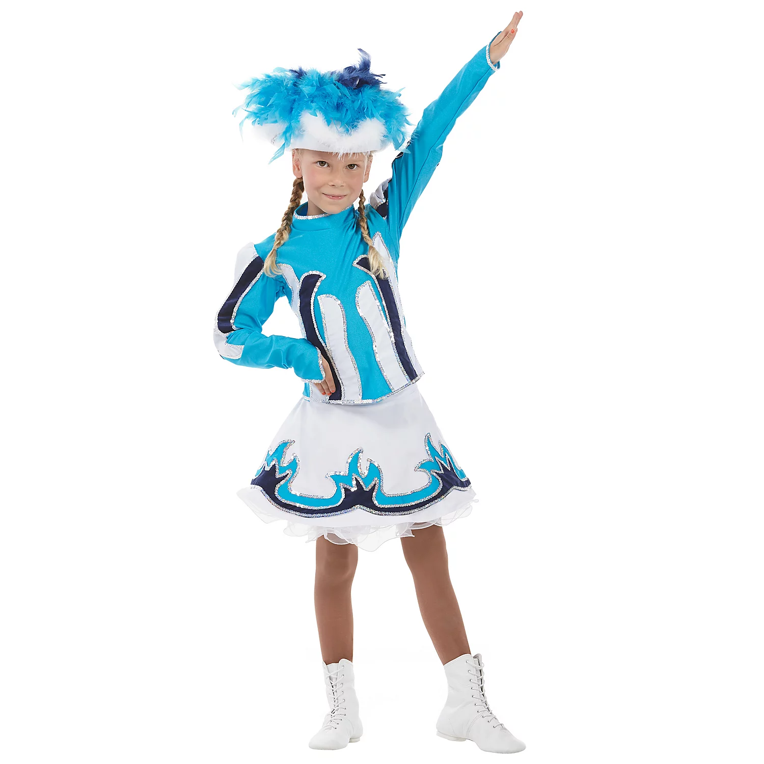 buttinette Garde Kostüm für Kinder, türkis/blau/weiß Image