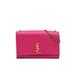 Saint Laurent Leather Crossbody Bag: Pink Bags