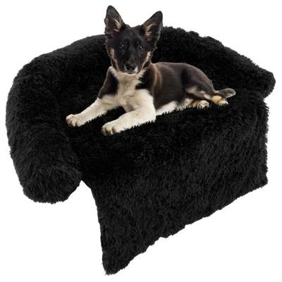 Costway Plush Calming Dog Couch Bed with Anti-Slip Bottom-M
